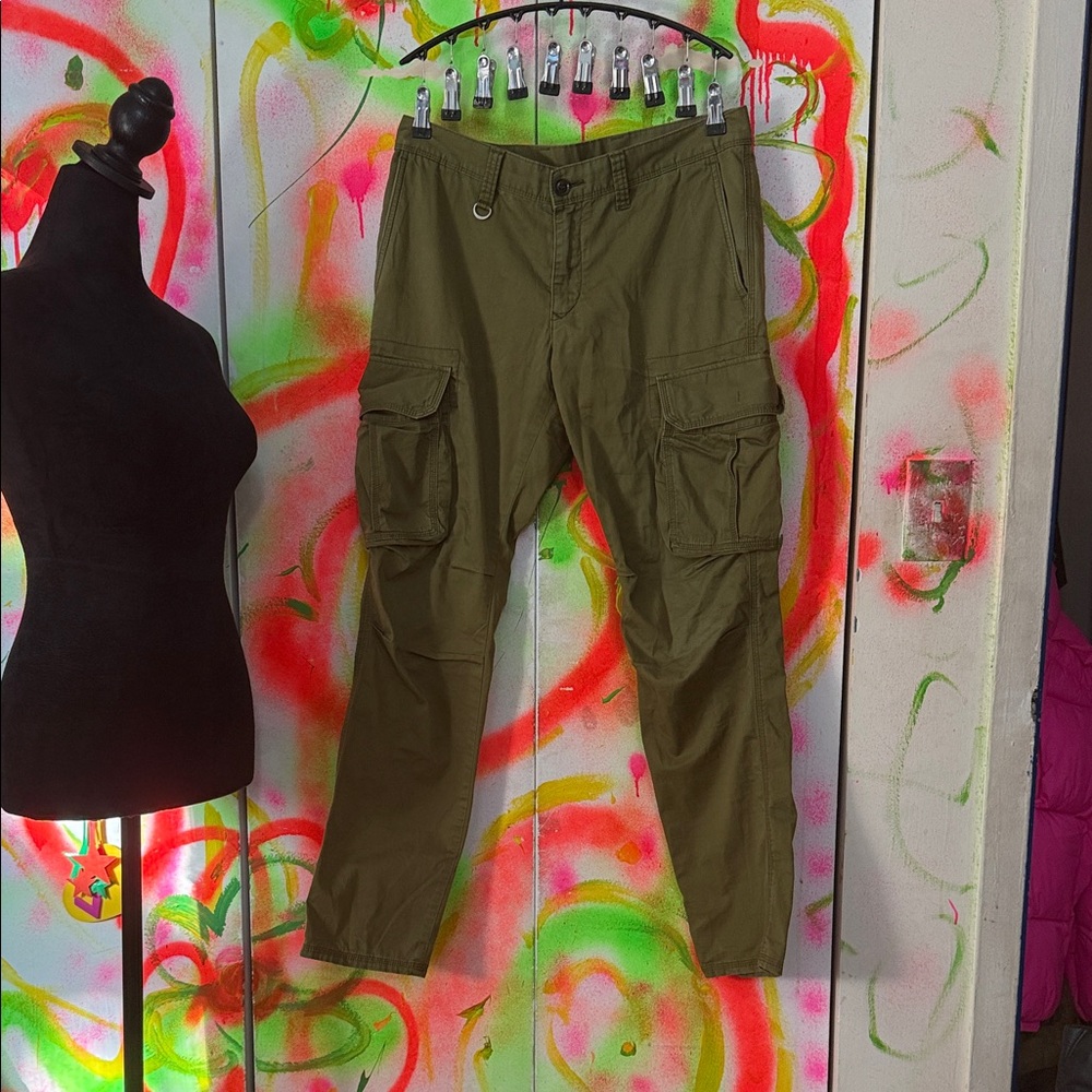 Men's Olive Green Cargo Pants